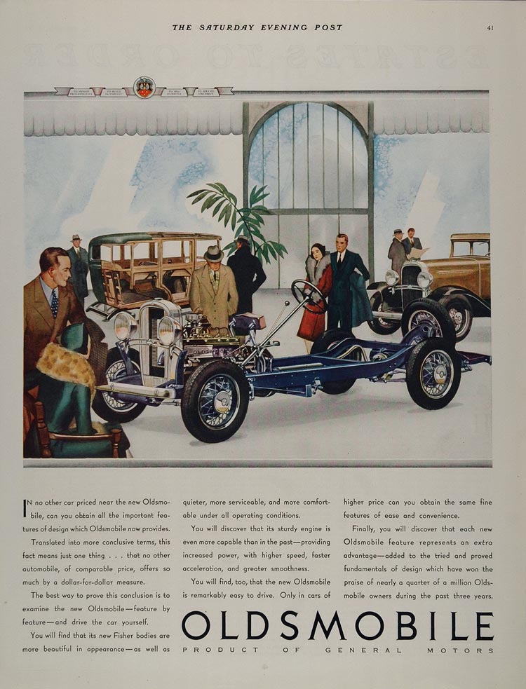 1931 Oldsmobile Auto Advertising